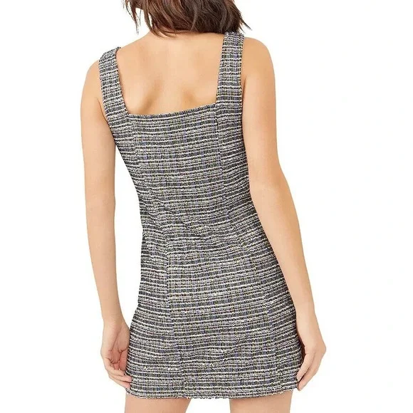 Free People Maxx Mini Shift Dress Tweed‎ Size Medium NEW $148 - Picture 2 of 7